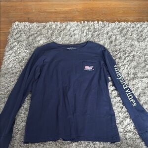 Vineyard Vines Navy Long Sleeve Shirt